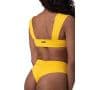 Miami Retro Bikini Top Yellow - NEBBIA