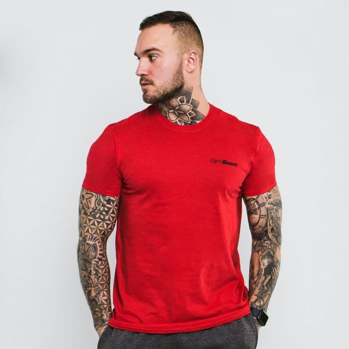Majica Basic Cherry Red - GymBeam XL