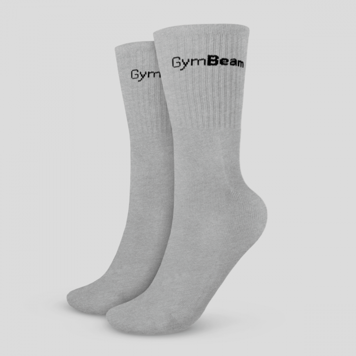 Čarape 3/4 Socks 3Pack Grey - GymBeam L/XL