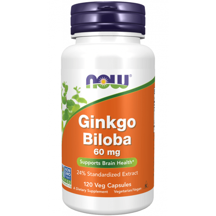 Ginkgo Biloba 60 mg - NOW Foods