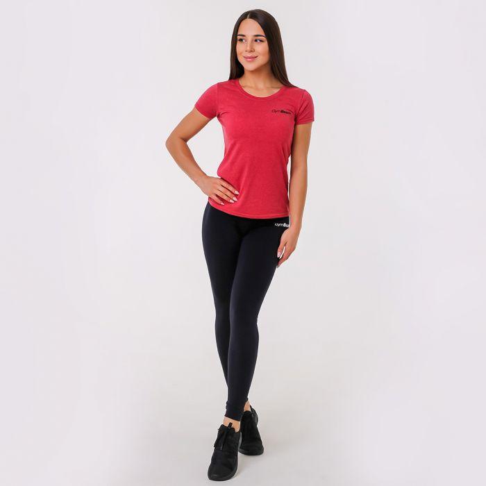 Ženska majica Basic Vintage red - GymBeam