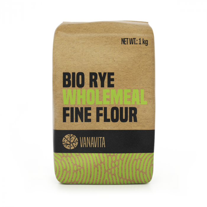 BIO Rye Wholemeal Fine Flour - VanaVita