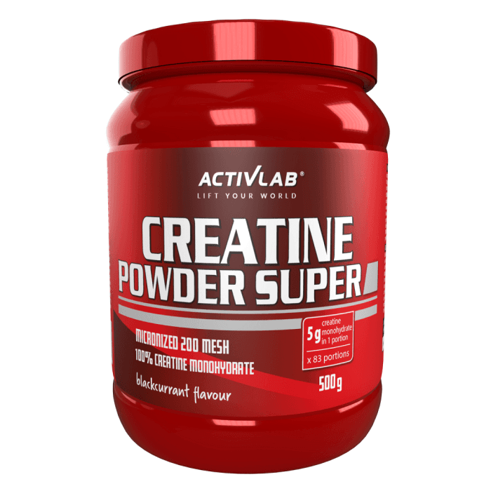 Creatine Powder Super - ActivLab 500 g - blackcurrant