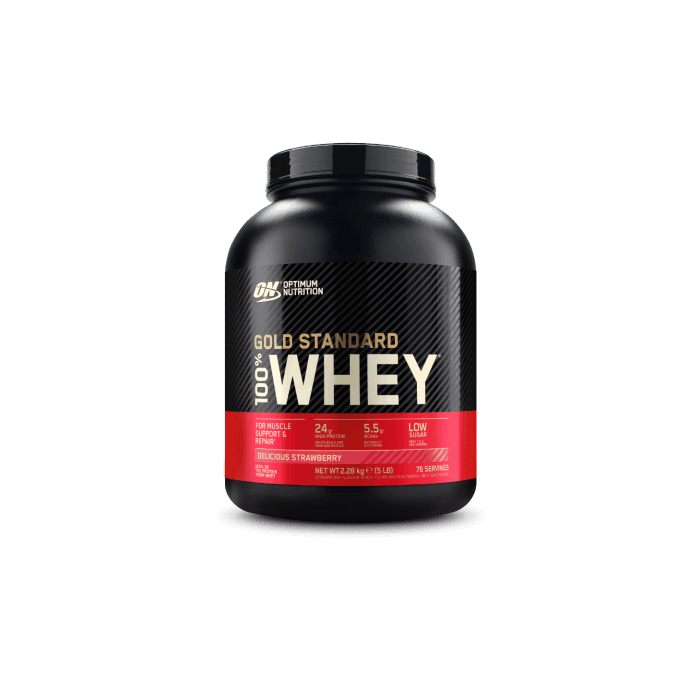 100% Whey Gold Standard - Optimum Nutrition 2250 g - delicious strawberry