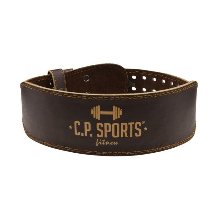Fitness remen Leather Brown – C. P. Sports