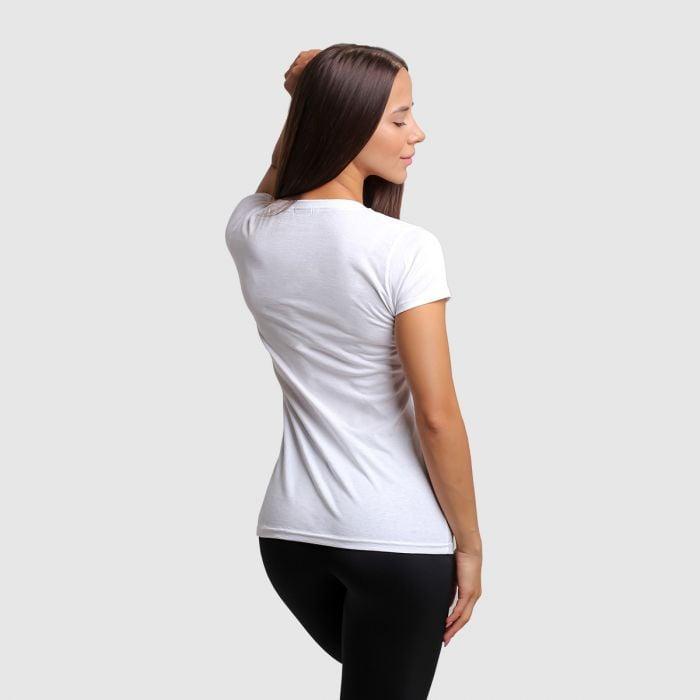 Ženska majica Level Up White - GymBeam