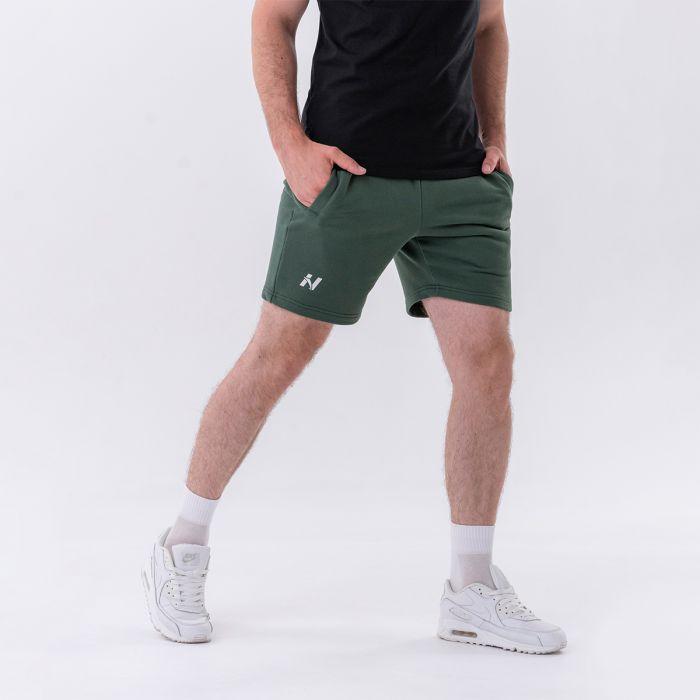 Muške kratke hlače Relaxed-fit Dark Green - NEBBIA