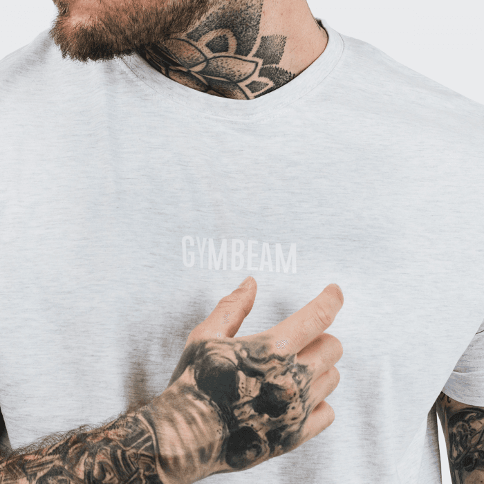 Majica kratkih rukava FIT Grey - GymBeam