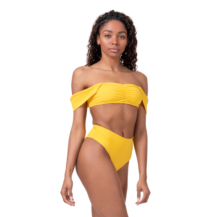 Miami Retro Bikini Top Yellow - NEBBIA S