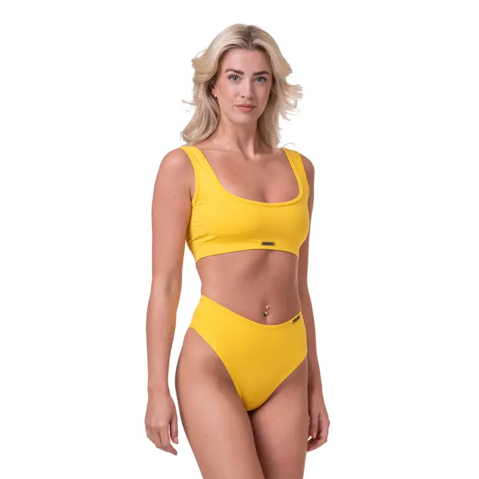 Miami Sporty Bikini Top yellow - NEBBIA