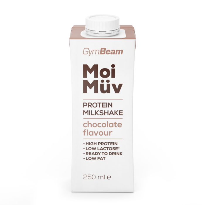 MoiMüv Protein Milkshake - GymBeam 250 ml - čokolada
