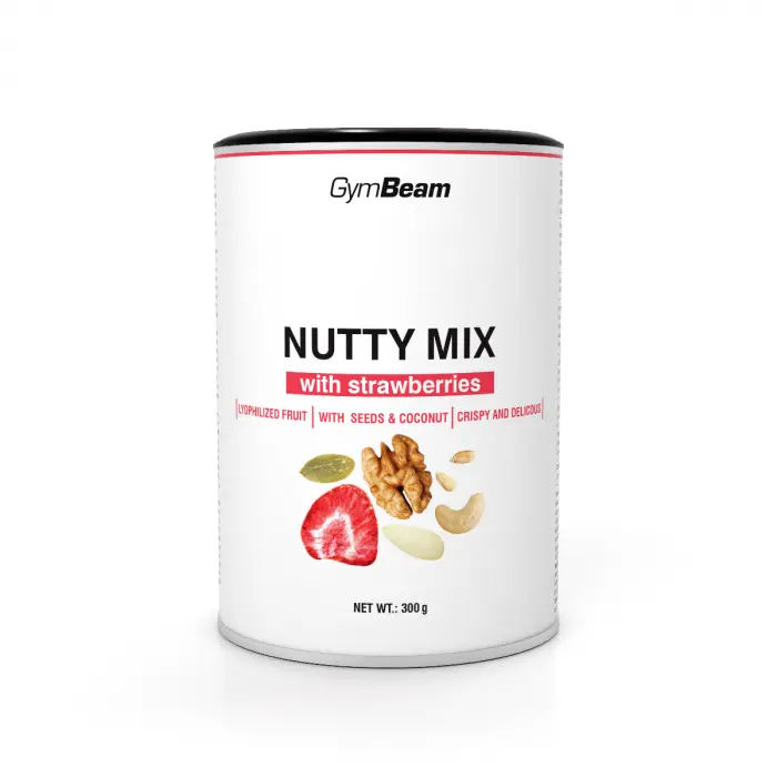 Nutty Mix with strawberries - GymBeam