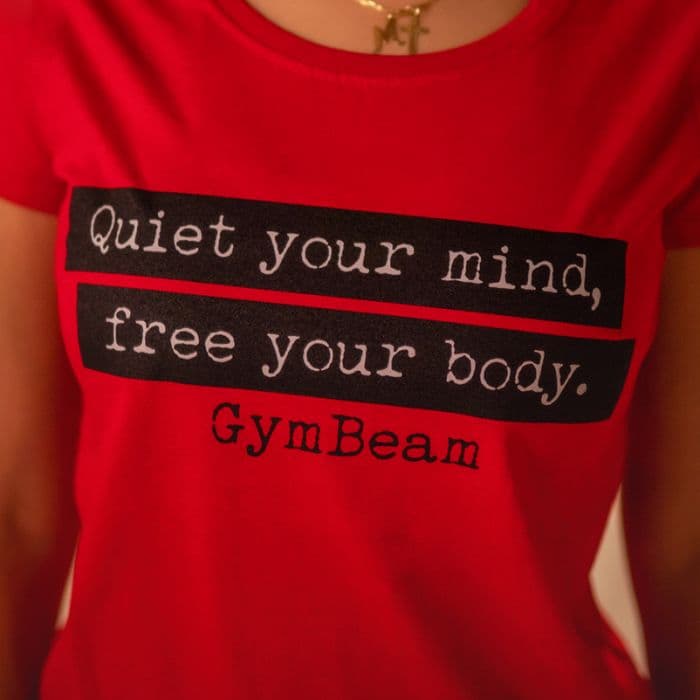 Ženska majica Quiet Red - GymBeam