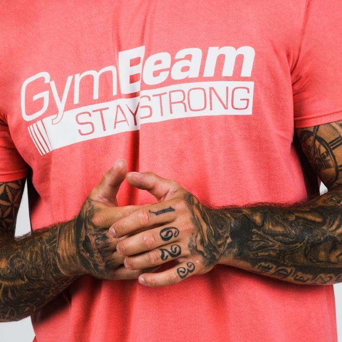 Majica Stay Strong Coral - GymBeam