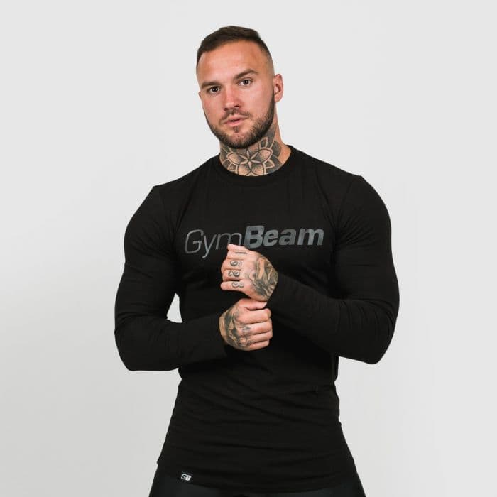 Majica Long Sleeve Leisure Black - GymBeam