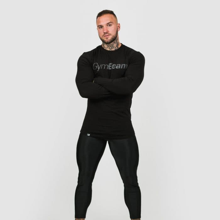 Majica Long Sleeve Leisure Black - GymBeam