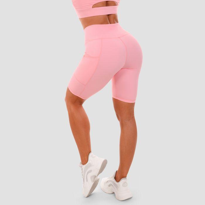 Ženske kratke biciklističke hlače Pink - GymBeam