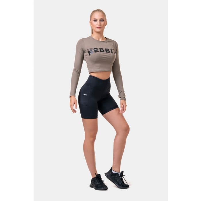 Ženske biciklističke kratke hlače Fit & Smart Black – NEBBIA