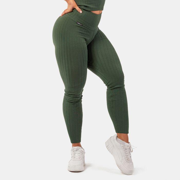 Ženske tajice Sporty Smart Pocket High-Waist Dark Green - NEBBIA
