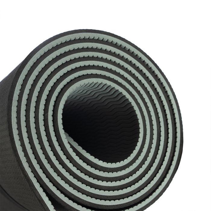 Podloga za vježbanje Dual Yoga Mat Grey/Black – GymBeam