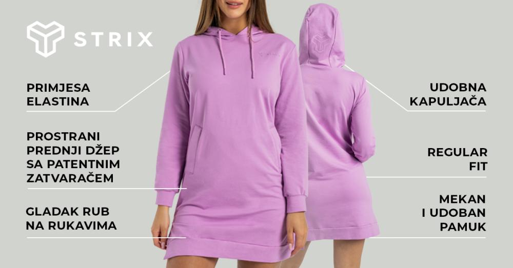 Ženska dukserica ALPHA Longline Amethyst - STRIX