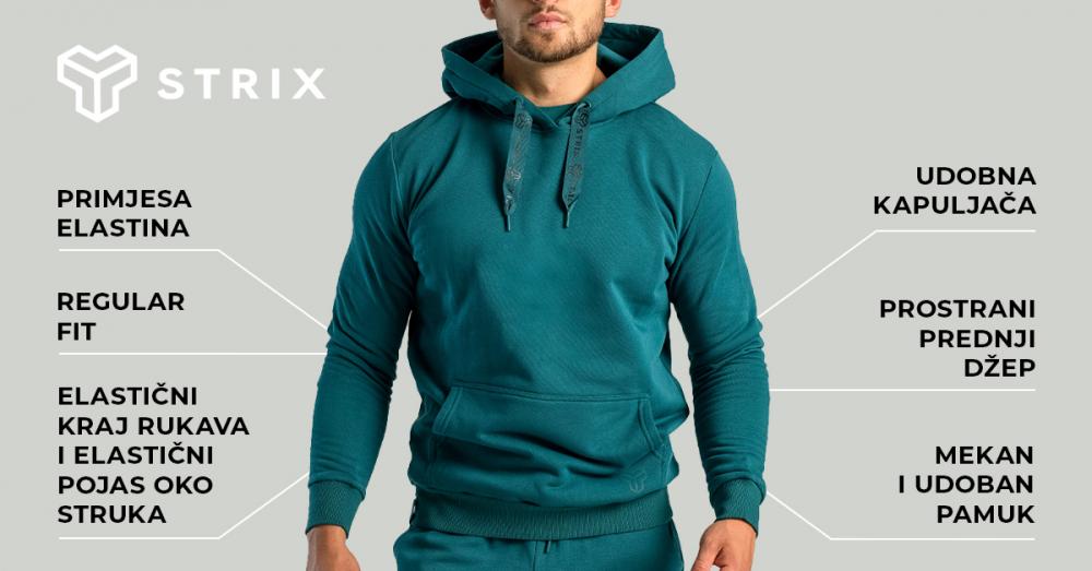 Mikina Hoodie Aster Deep Teal - STRIX