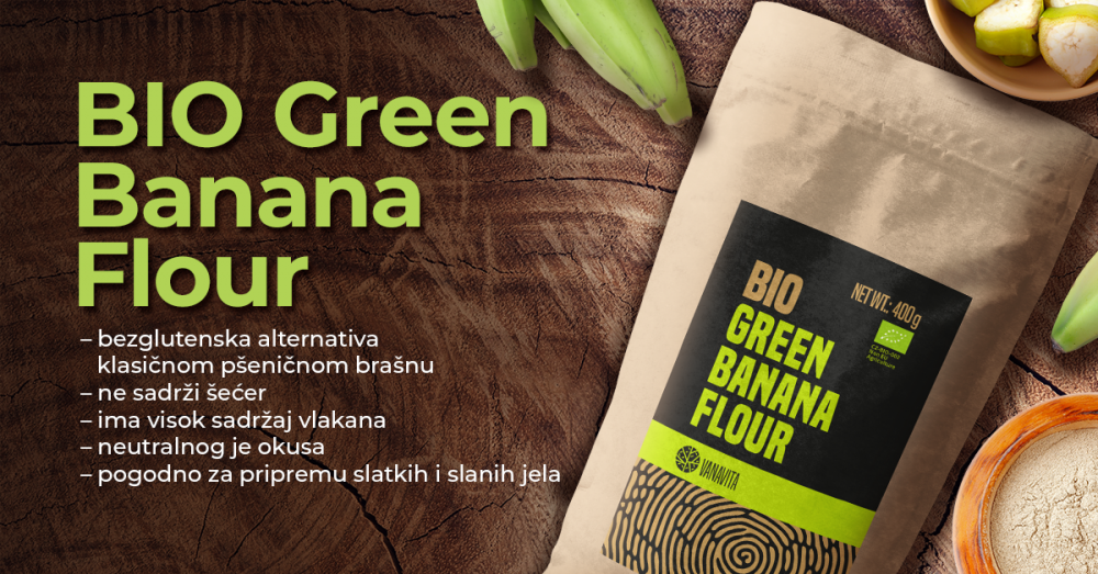BIO brašno od zelene banane – VanaVita