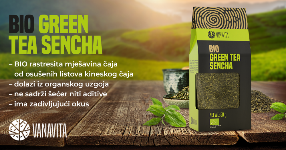 BIO zeleni čaj - Sencha - VanaVita