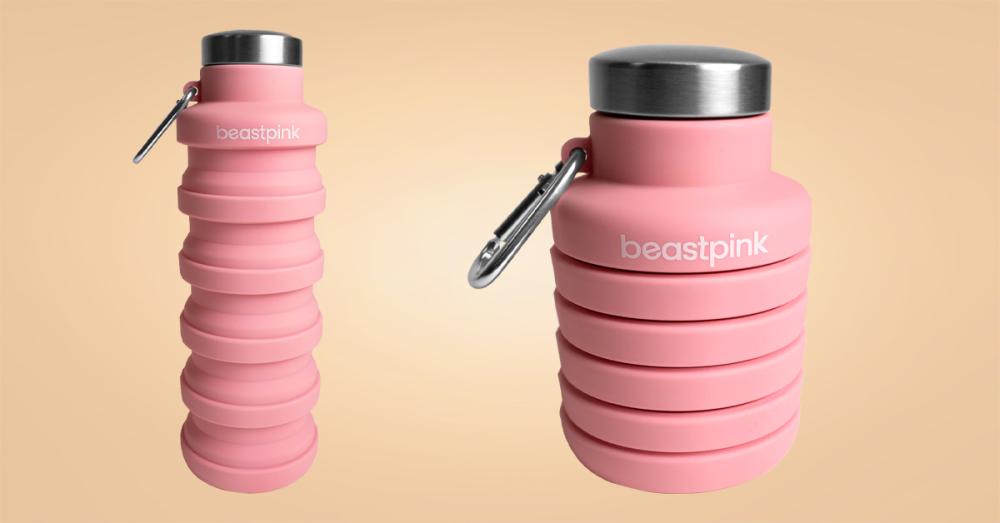 Sklopiva boca za vodu ružičasta 500 ml - BeastPink 