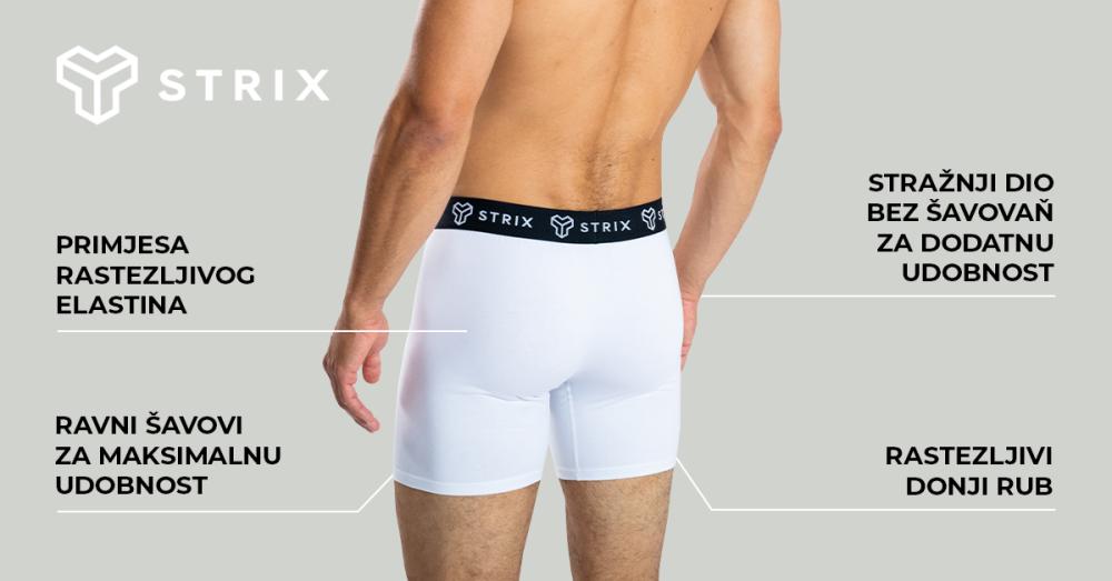 Muške Essential 2Pack crne bokserice - STRIX