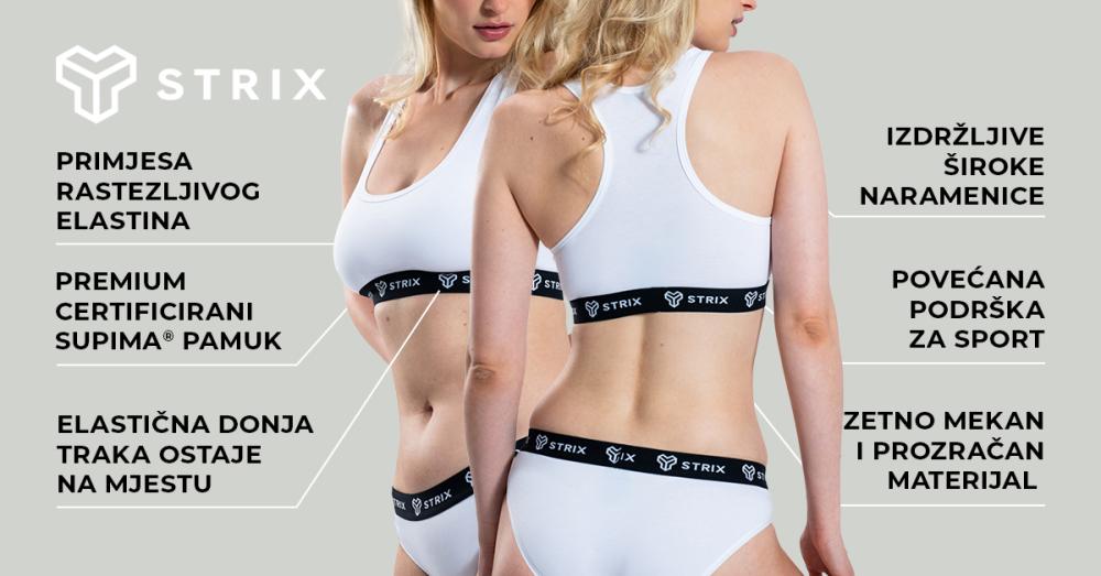 Essential Bralette bijela - STRIX