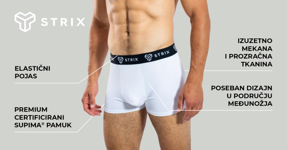 Muške bokserice Essential 2Pack crne - STRIX