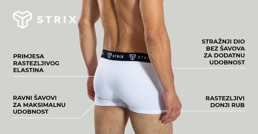 Muške Essential 2Pack crne bokserice - STRIX