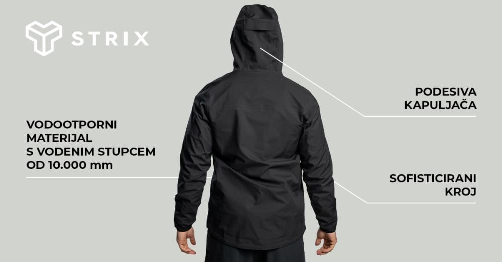 Muška Vertex jakna crna - STRIX