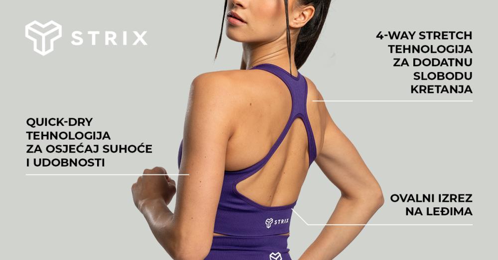 Bešavni sportski grudnjak Moss - STRIX