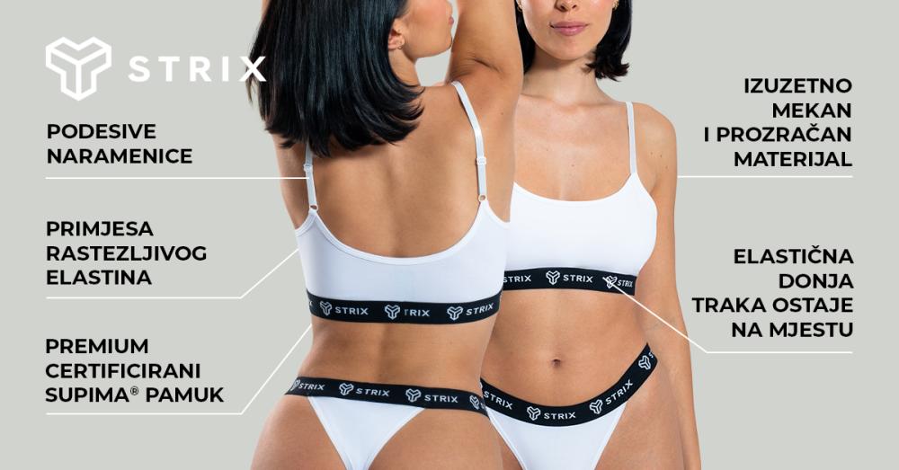 Essential Bralette crni grudnjak - STRIX