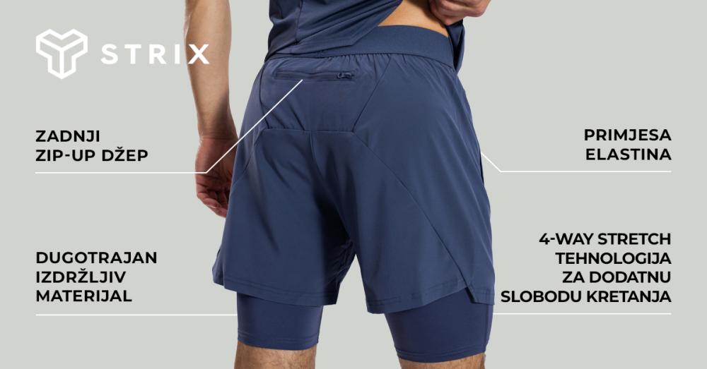 ULTRA kratke hlače 2u1 Agave - STRIX