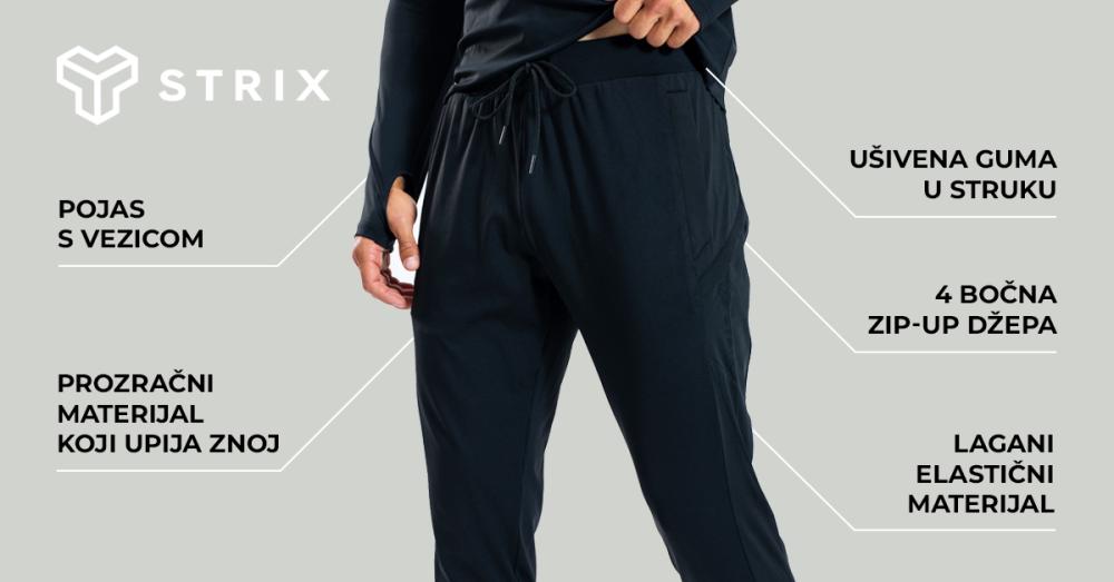 ULTRA crne sportske hlače - STRIX