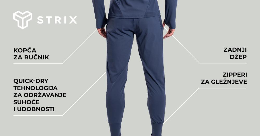 ULTRA crne sportske hlače - STRIX