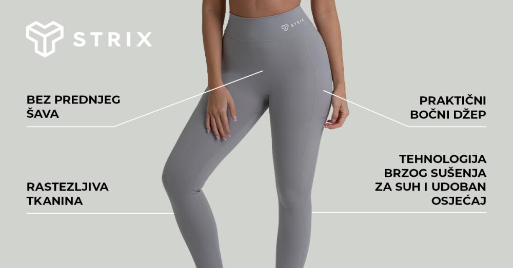 Ženske tajice ZOA crne - STRIX