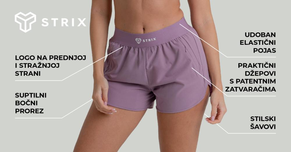 Ženske kratke hlače ZOA crne - STRIX