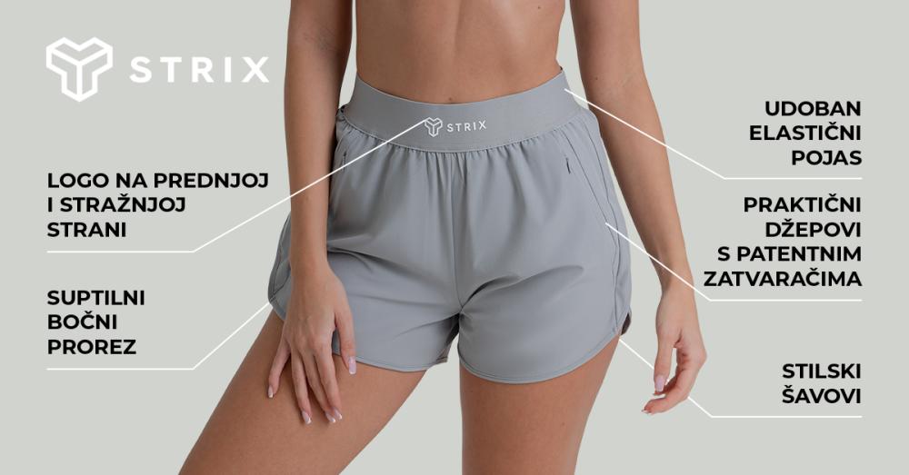 Ženske kratke hlače ZOA crne - STRIX