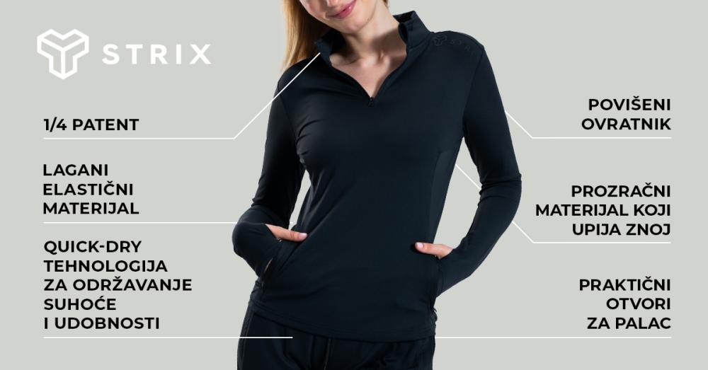 Ženska sportska majica ULTRA Black - STRIX