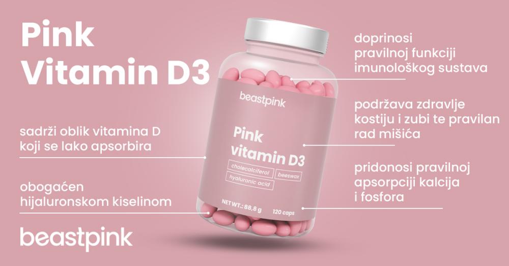 Pink Vitamin D3
