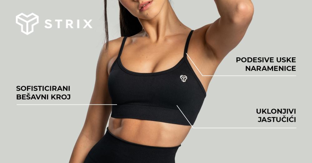 Sportski grudnjak bez šavova na vezice Moss - STRIX