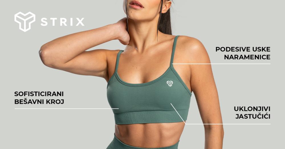 Sportski grudnjak bez šavova na vezice Moss - STRIX