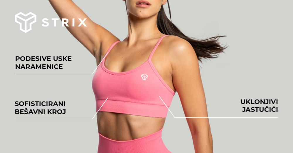 Sportski grudnjak bez šavova na vezice Moss - STRIX