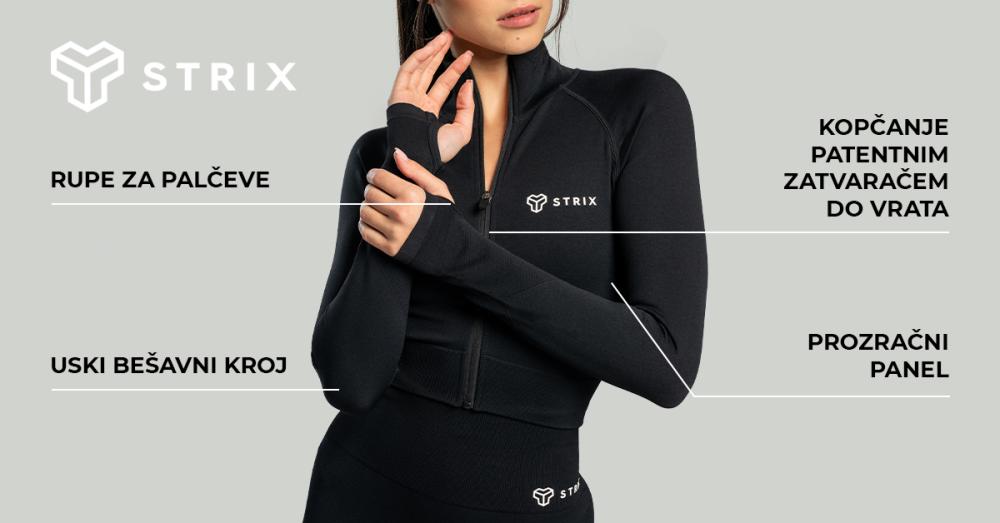 Ženska bešavna skraćena majica s mahovinom - STRIX