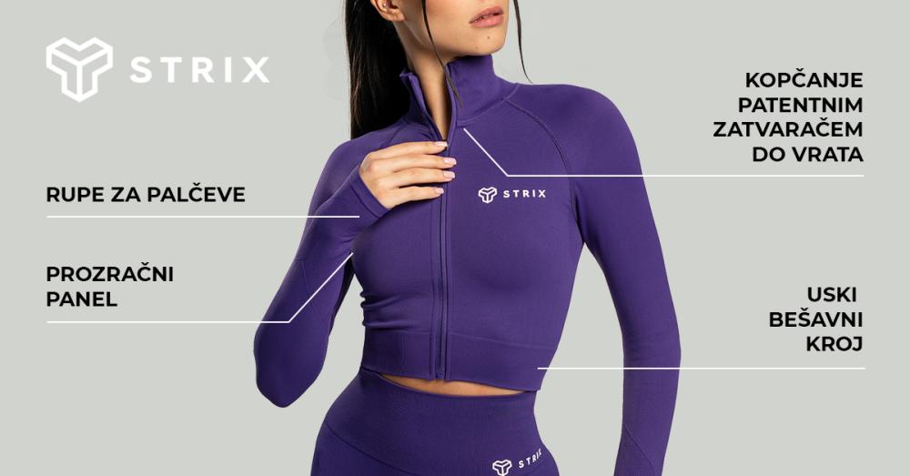 Ženska bešavna skraćena majica s mahovinom - STRIX