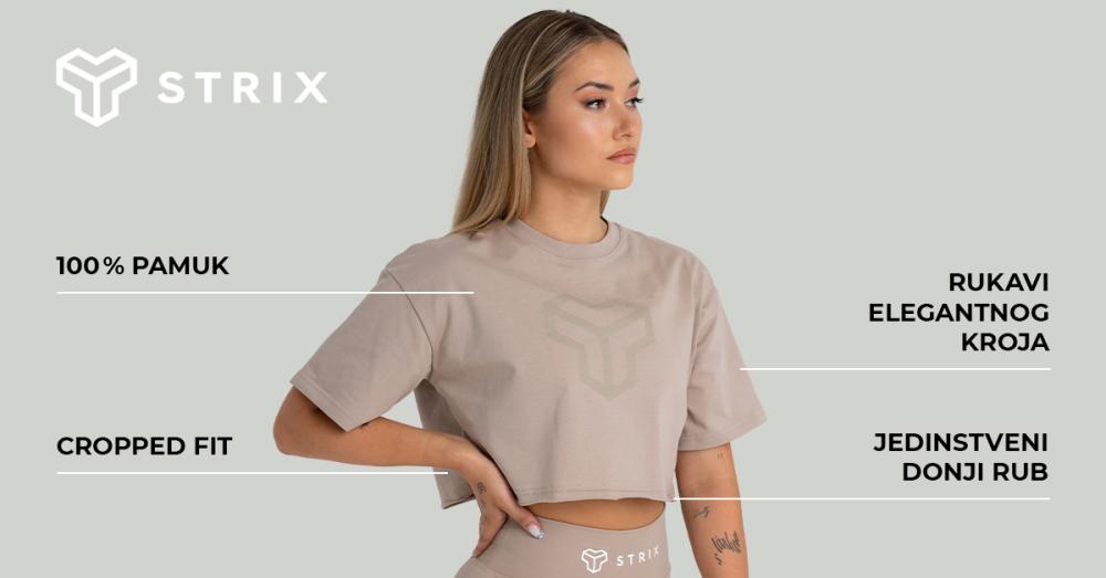 Ženski CropTop Taupe - STRIX